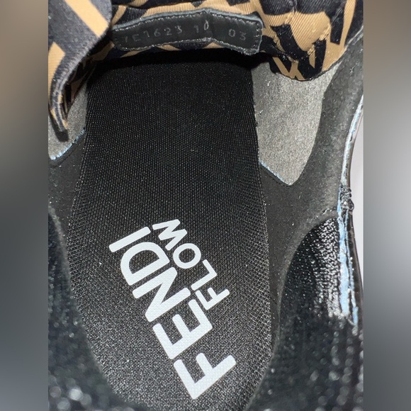 FENDI Flow FF Nylon Transparent Mix Media Logo Sneakers  UK 10 - US 11 - EU 44 - Picture 7 of 12